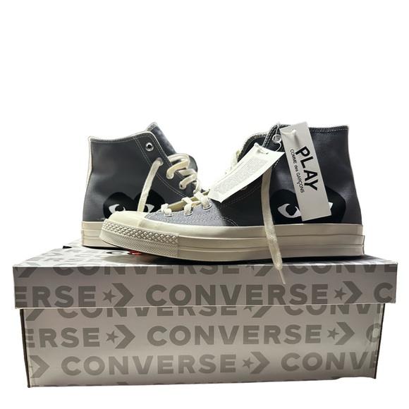CONVERSE X COMME DES GARÇONS GRAY CHUCKS - Picture 2 of 5